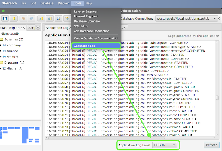 Debug logging for reverse engineer