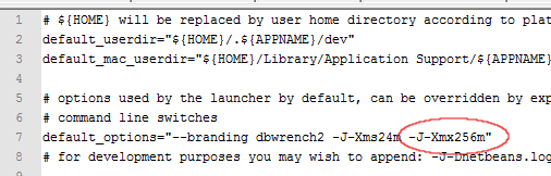 Increase Java Startup Memory