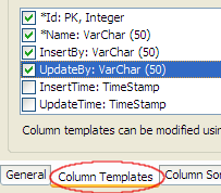 Column Templates